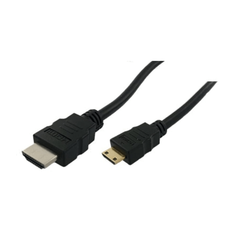HDMI naar Mini HDMI met Ethernet Kabel 2 Meter - Zwart